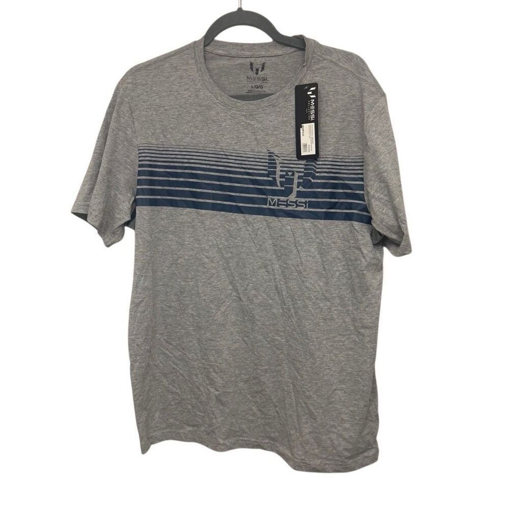 Messi gray tshirt size large